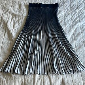 Nanette Lepore Pleated Pull On Midi Skirt